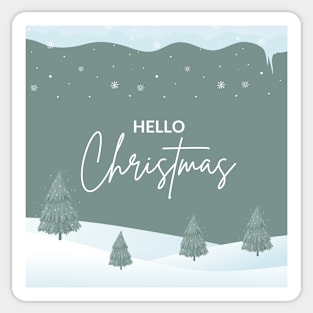 Hello Christmas Sticker